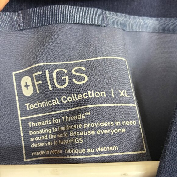 Figs Technical Collection Oran Scrubs Top Short Sleeve Size XL - Picture 4 of 8
